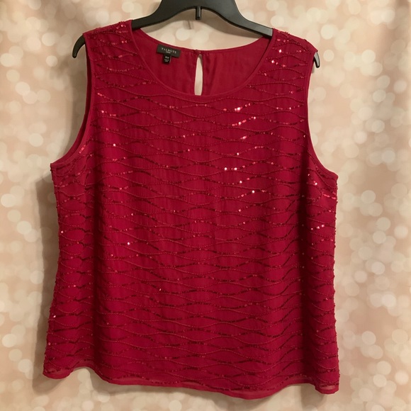 Talbots Tops - NWOT Talbots plus size fancy sequin tank
